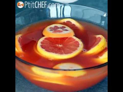 Sangria rose au vin rosé