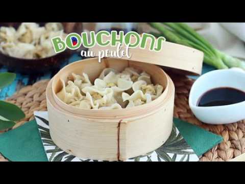 Bouchées à la vapeur - bouchons réunionnais au poulet