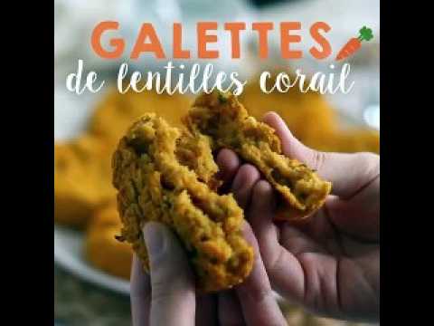 Galettes aux lentilles corail et carottes