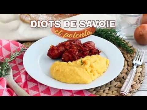 Diots de savoie accompagnés de polenta au comté