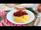 Diots de savoie accompagnés de polenta au comté