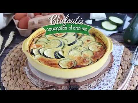 Clafoutis aux courgettes et fromage de chèvre