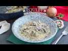 Poulet à la crème et aux champignons