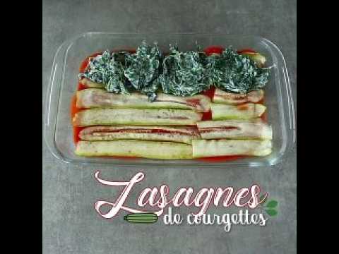 Lasagnes de courgettes aux épinards