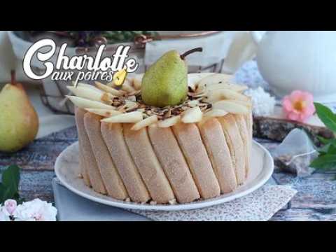 Charlotte aux poires et amandes grillées