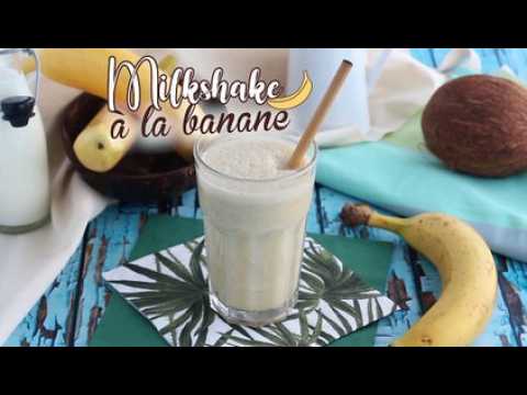 Milkshake à la banane et à la vanille