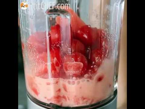 Soupe froide à la pastèque et à la tomate