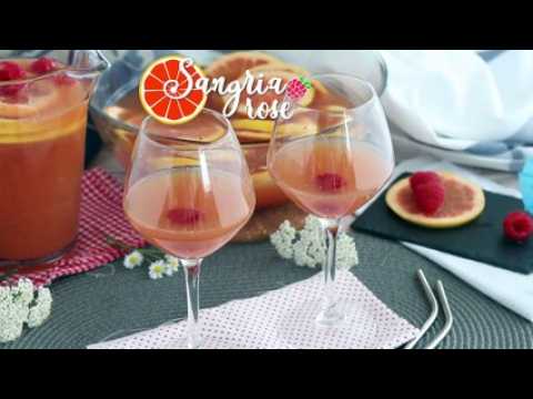 Sangria rose au vin rosé