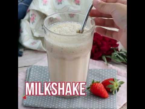 Milkshake à la fraise et à la vanille