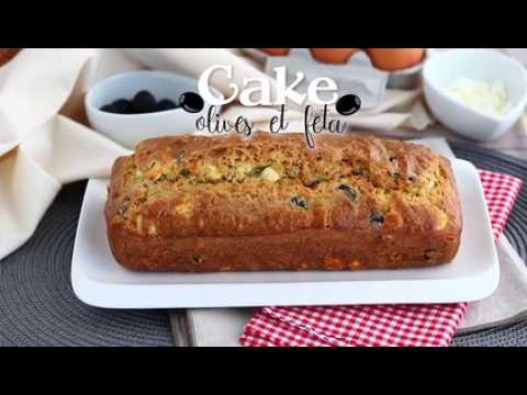 Cake aux olives noires et à la feta
