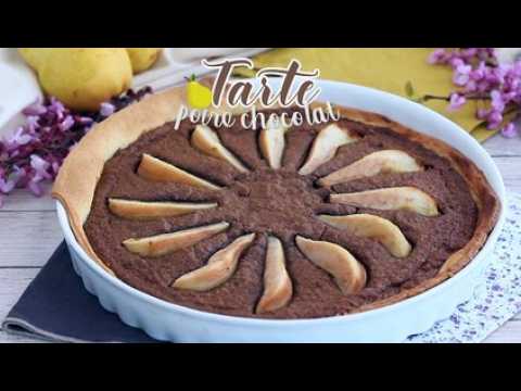 Tarte à la poire et au chocolat