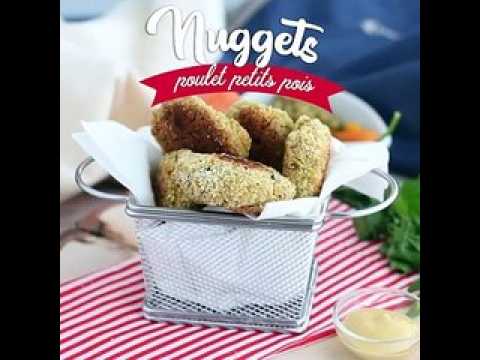 Nuggets de poulet et petits pois carottes