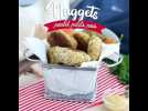 Nuggets de poulet et petits pois carottes