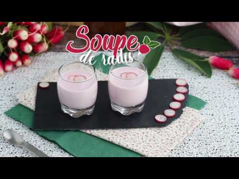 Soupe froide de radis