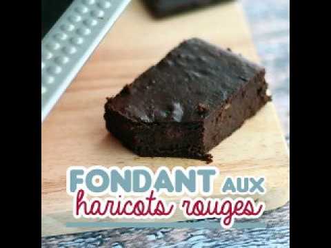 Fondant au chocolat et haricots rouges - sans gluten / sans lactose