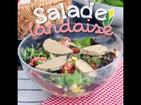 Salade landaise au foie gras (salade périgourdine)