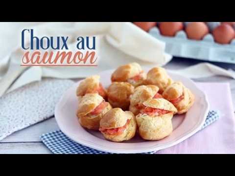 Petits choux au saumon