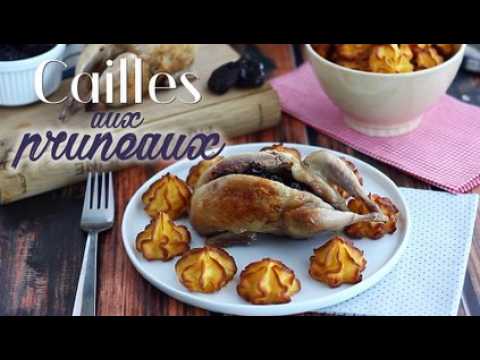 Cailles aux pruneaux