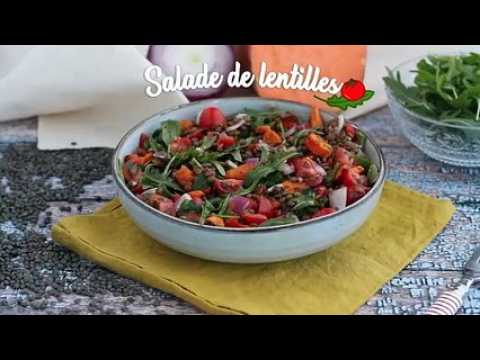 Salade de lentilles et patates douces