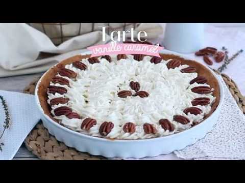 Tarte vanille caramel noix de pécan