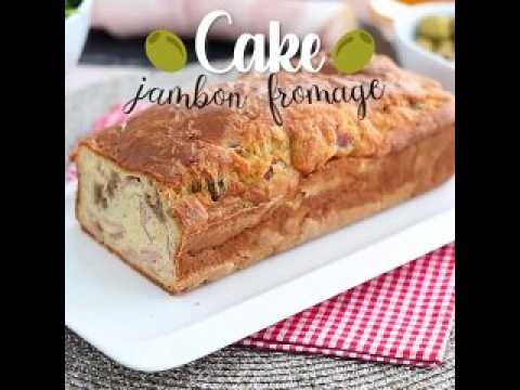Cake jambon fromage et olives vertes