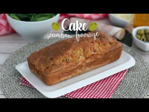 Cake jambon fromage et olives vertes