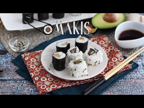 Makis au saumon fumé et avocat