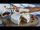 Brie fourré aux abricots et aux amandes