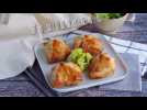 Paniers feuilletés au saumon fumé et fromage de chèvre frais