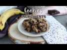 Cookies 3 ingrédients à la banane et au chocolat