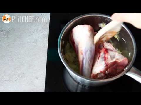 Souris d'agneau confites au miel et au thym