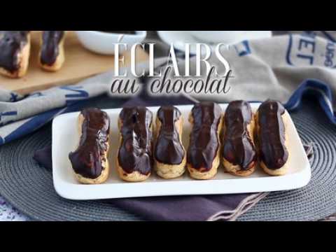 Éclairs au chocolat (expliqués pas à pas)