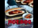 Hot dogs ensanglantés d'halloween
