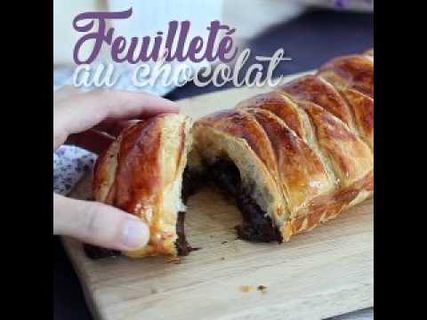 Feuilleté tressé au chocolat
