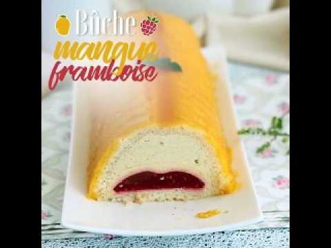 Bûche à la mangue et à la framboise