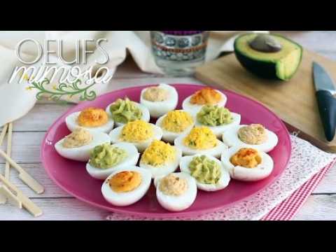 Oeufs mimosa, déclinés en 4 versions