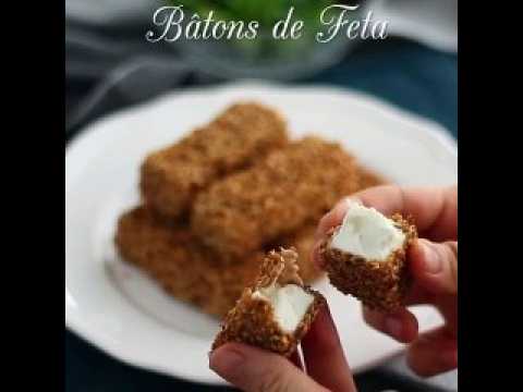 Bâtons de feta au sésame