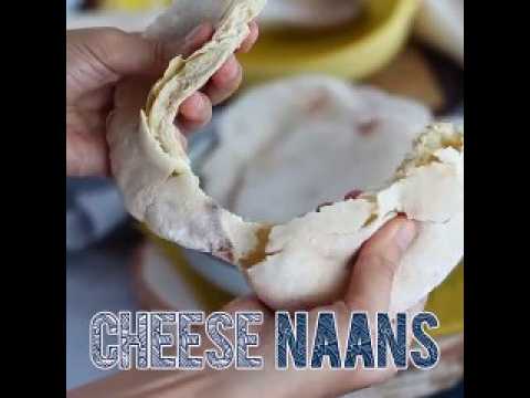 Cheese naans, pains indiens au fromage