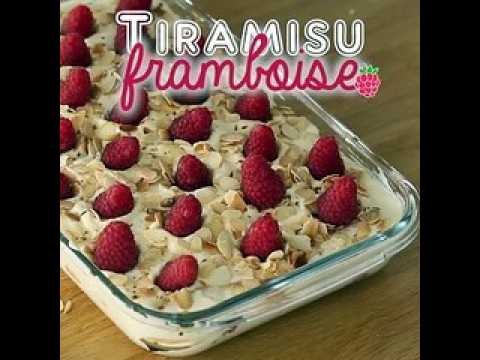 Tiramisu aux framboises simple et rapide