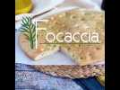 Focaccia, le pain italien au romarin