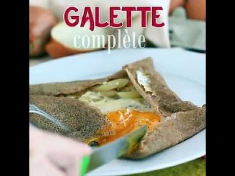 Galettes de sarrasin complète au jambon fromage et œuf