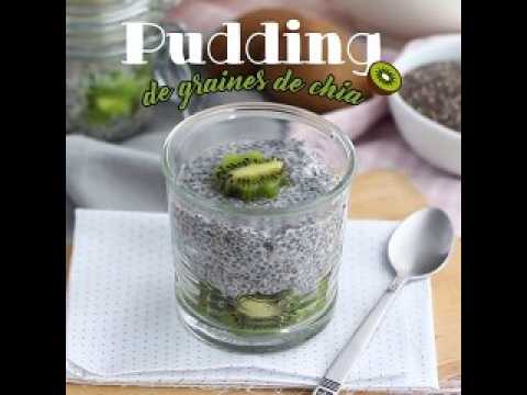 Pudding de graines de chia au kiwi