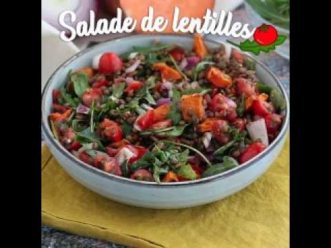 Salade de lentilles et patates douces