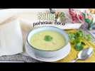 Soupe de poireaux, lait de coco et curry
