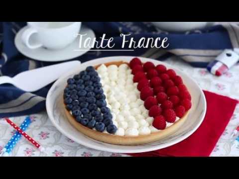Tarte france bleu blanc rouge