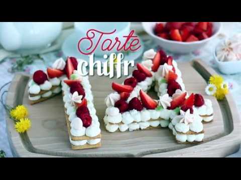 Tarte chiffres ou number cake