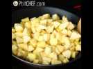Samoussas de crêpes aux pommes caramélisées