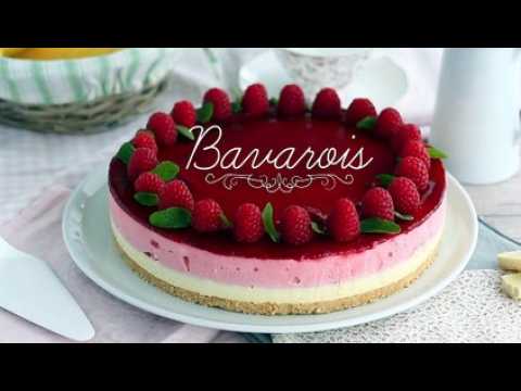 Bavarois framboise chocolat blanc (étapes et vidéo)