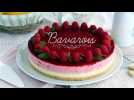 Bavarois framboise chocolat blanc (étapes et vidéo)