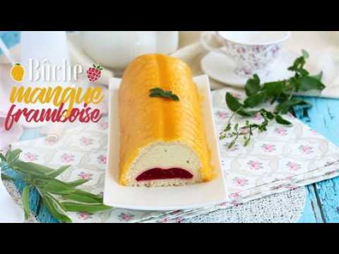 Bûche à la mangue et à la framboise